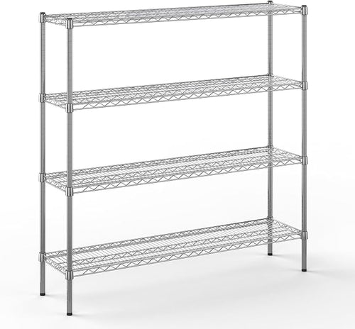 14" Deep x 54" Wide x 54" Height Wire Shelving Kit | 4-Tier | NSF Commercial by Regal+Altair