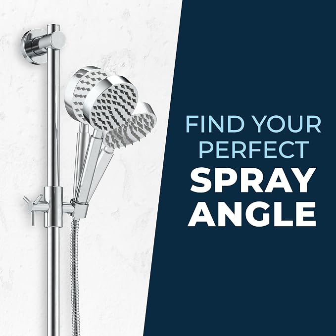 HammerHead Showers® Solid Metal 27.5 Inch Shower Slide Bar Set and Handheld - Image 7