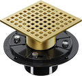 Brushed Gold Shower Drain 4-1/4 Inch by Uni-Green