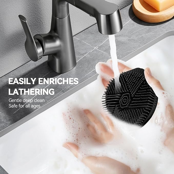 OTHIX Dual-Sided Silicone Body Scrubber, 2-in-1 Silicone Loofah - Image 4