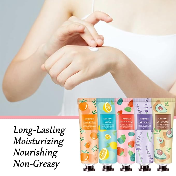 10 Pack Hand Cream for Dry Cracked Hands, Stocking Stuffers for Teen Girls - Image 6