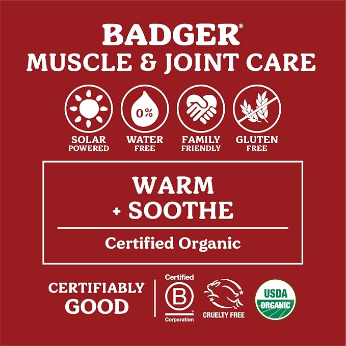 BADGER Organic Sore Muscle Rub Tin, 2 OZ - Image 4