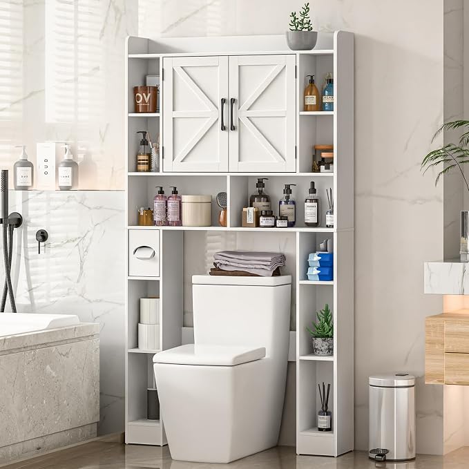 Farmhouse Storage Cabinet Over Toilet - Image 5