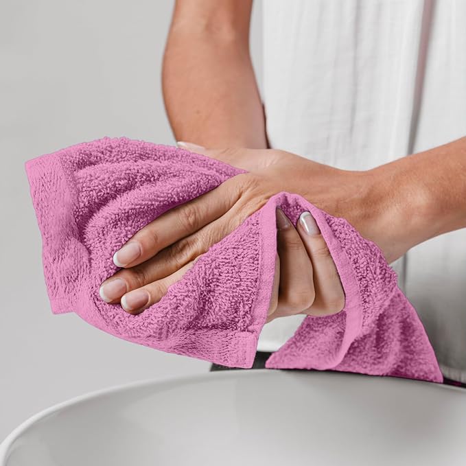 Hand Towels Pink Economy Towels Salon Towels - Image 6
