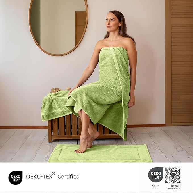 SALBAKOS 100% Turkish Cotton Jumbo Bath Sheet Towel Oversized 40x80 inch | - Image 5