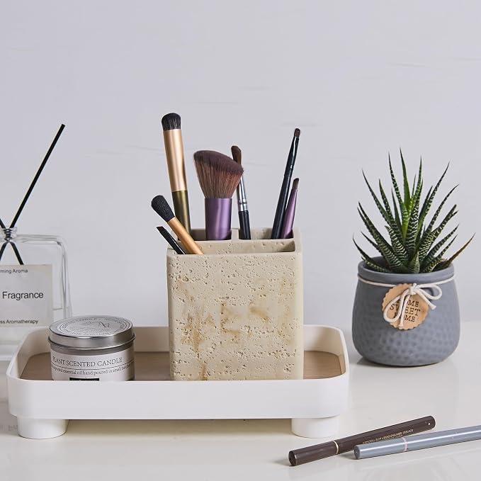 Natural Travertine Textures Toothbrush Holders - Image 2
