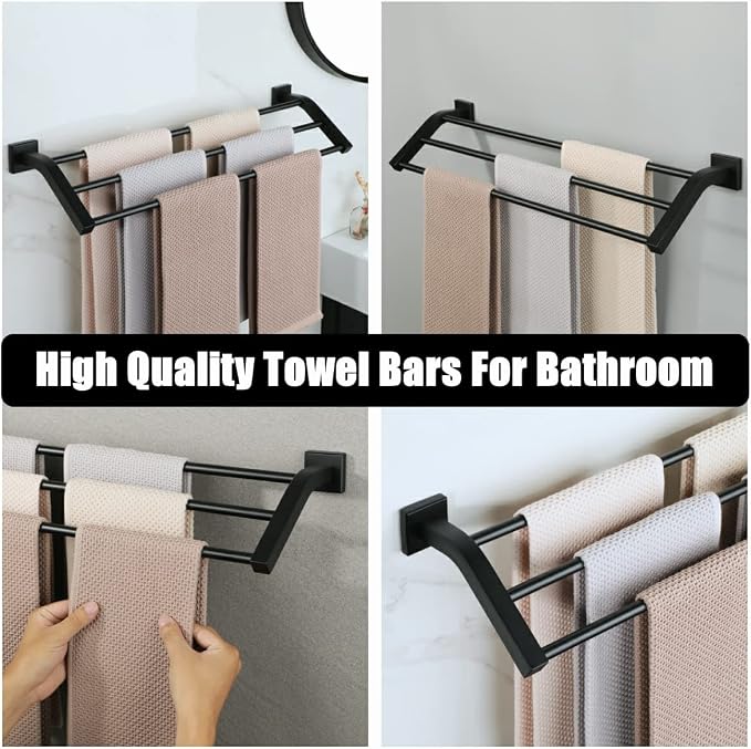 Alise Bath 3 Towel Bars, Towel Holder Towel Racks - Image 7