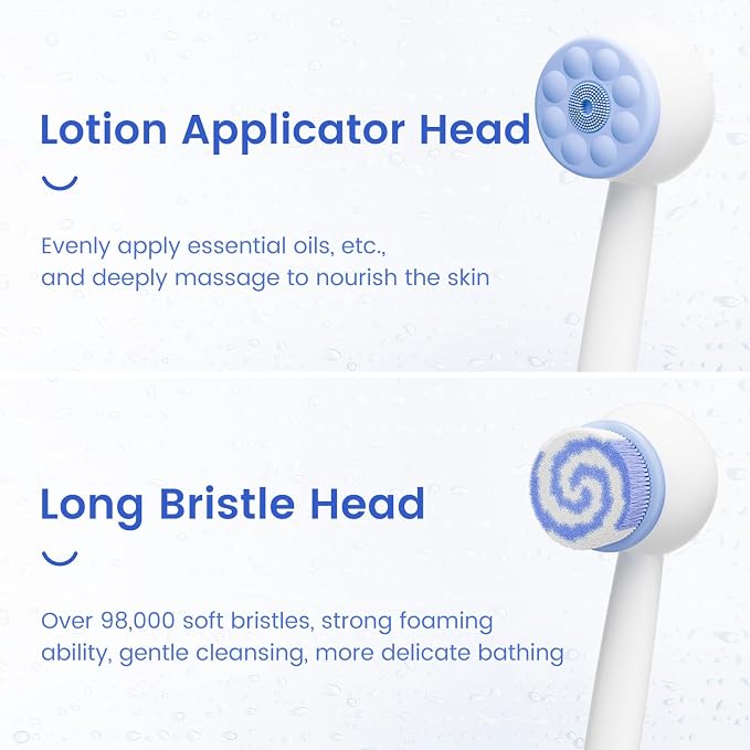 Electric Back Scrubber for Shower Body Brush, Waterproof Shower Body Scrubber - Image 5