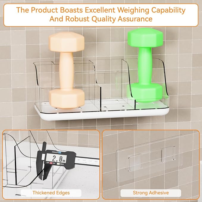 Yieach Mens Bathroom Organizer Countertop, Bathroom Sink Caddy Countertop - Image 9