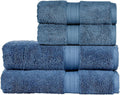 Christy Renaissance 4 Piece Blue Towel Set | 100% Egyptian Cotton | Luxury by Christy