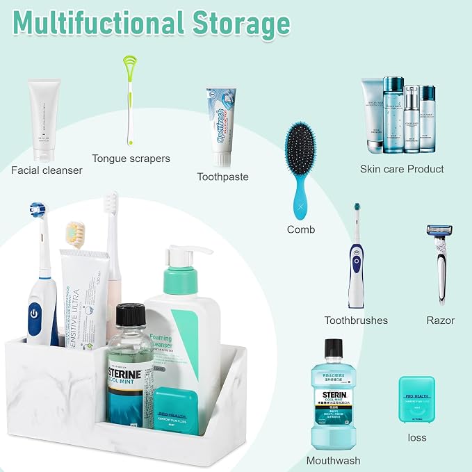 Diatomite Toothbrush Holders for Bathrooms, Quick Dry Electric Tooth Brush and - Image 5