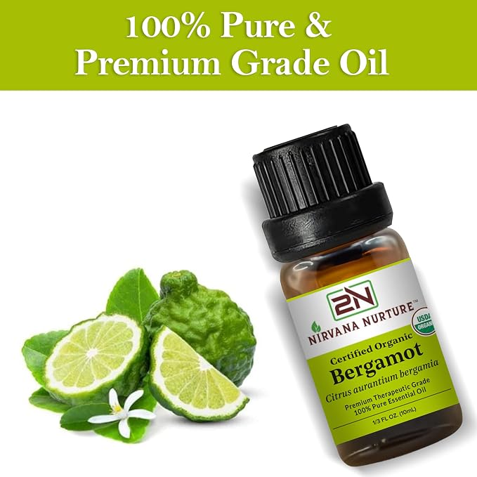 Bergamot Essential Oil USDA Certified Organic, 100% Pure Natural Premium Grade - Image 5
