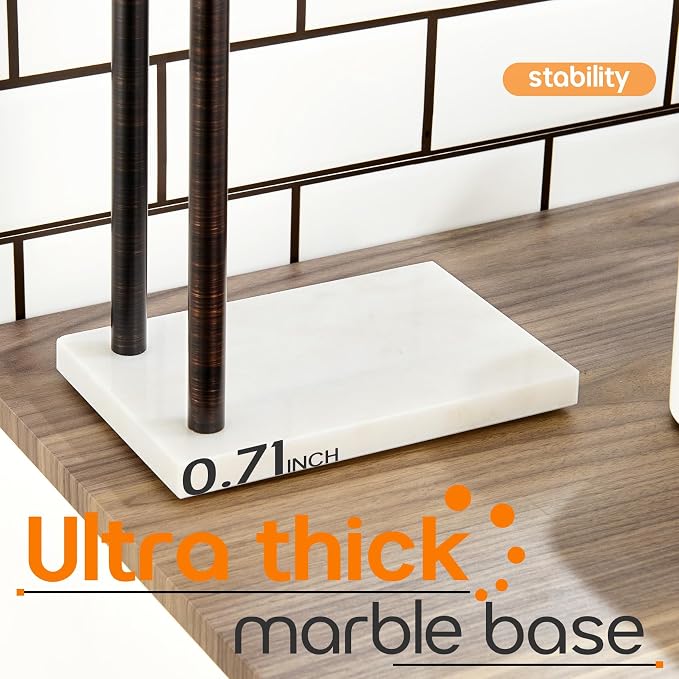 Stand Towel Holder for Bathroom Vanity Countertop 2-Tier Towel Racks - Image 5