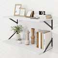 Dreamland Floating Shelves for Wall, 12 Inch Deep Floating Shelves Set of 2 by Dreamland