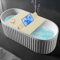 Shutter Bathtub Lid 62.9" x 31.5" Foldable Waterproof Bathtub Cover PVC Bathtub by Gdrasuya10