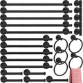 Gisafai 25 Pcs Bathroom Hardware Set, 23.6 Inch Brushed Towel Bar Ring Toilet by Gisafai