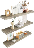 Colima Floating Shelves for Grey Wood Shelf for Bedroom, 36 Inch Wall Mounted by Colima