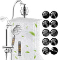 Hibbent Dual Filter All Metal 12" Rainfall Showerhead Combo, High Pressure by Hibbent
