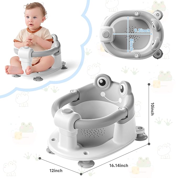 Baby Bath Seat for Babies 6 Months & up Non-Slip Toddler Bath Seats for Sitting - Image 6