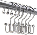 Titanker Shower Curtain Hooks Chrome, Minimalist Simple Double Glide Shower by Titanker