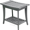 JONATHAN Y STL1001G Tucker 22.1" Traditional Classic Slatted Solid Acacia Wood by JONATHANY