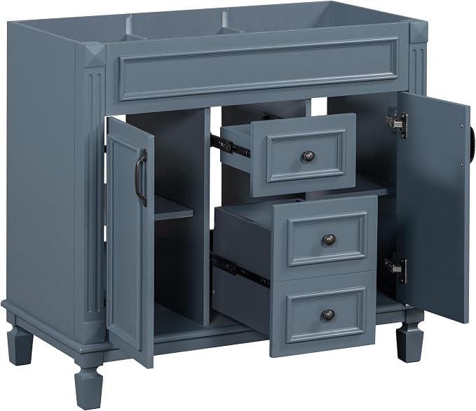 Favfurish 36" Bathroom Vanity Without Top Sink, Modern Freestanding Bath - Image 6