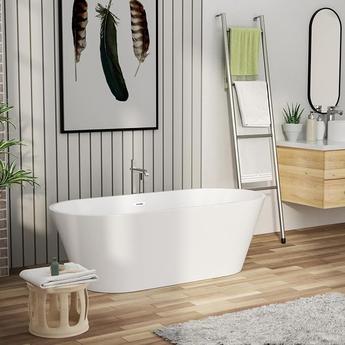 63" Acrylic Freestanding Bathtub by MocolooHome