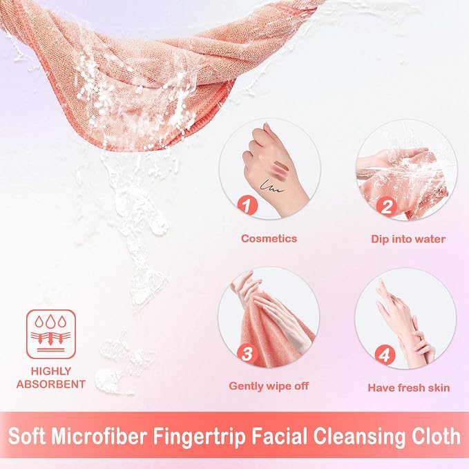 Nugilla Makeup Remover Cloth 12 x 12 Inch, Reusable Makeup Remover Towels - Image 7