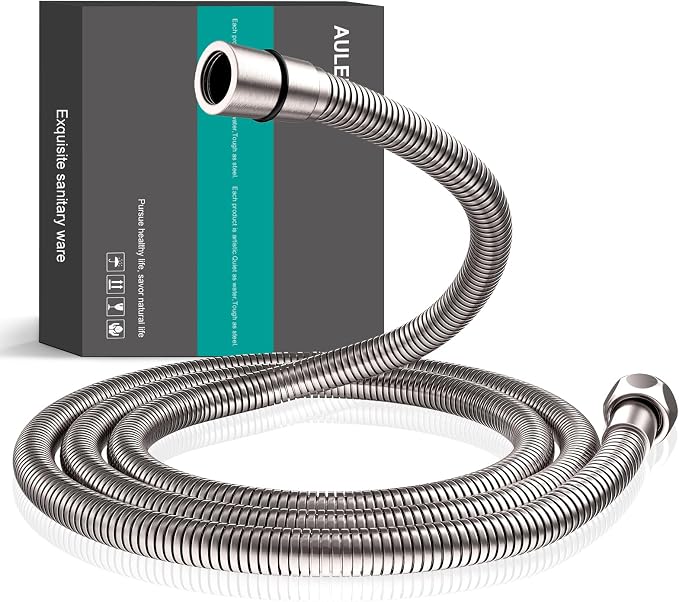 shower hose 304 stainless steel extra long shower hose replacement handheld by AULEEND