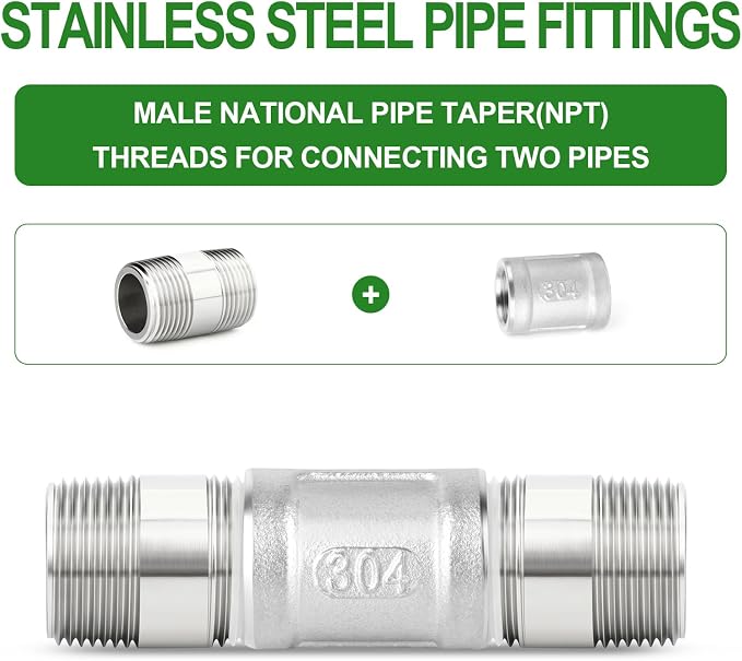 TAISHER 2PCS Stainless Steel Pipe Fittings - Image 6