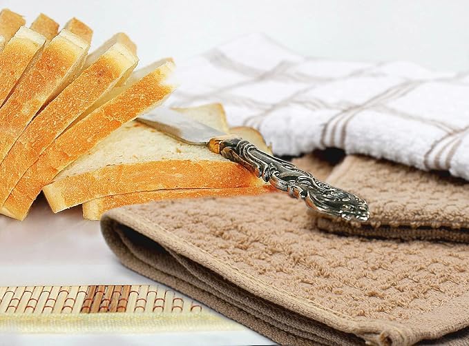 DAN RIVER Premium Dish Cloth 100% Cotton 12 X 12 Inches |Pack of 8|-Ultra Soft - Image 3