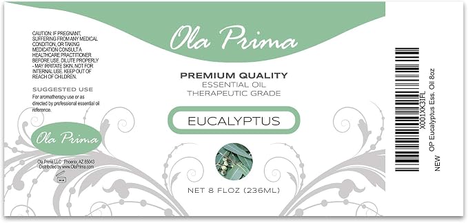 Ola Prima Eucalyptus Essential Oil 8 Fluid Ounces – Pure Therapeutic Grade - Image 2