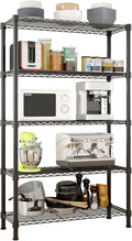 5 Tier Storage Racks Shelving, Heavy Steel Pantry Shelves, Adjustable Wire by Unknown