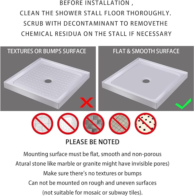 Yimobra Shower Stall Mat Non Slip, 21x21 Inch, Soft Square Bath Mat - Image 3