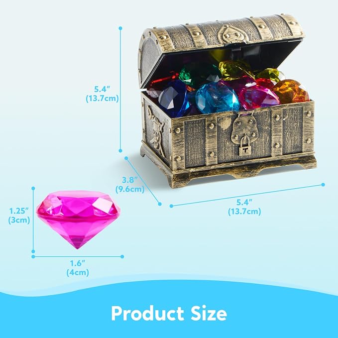 Sloosh Diving Gems Pool Toys, 16 Big Colorful Diamond - Image 6