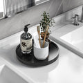 Turntable Vanity Tray 9 Inch for Perfume Candle, Bamboo Kitchen Sink Countertop by VeyFey