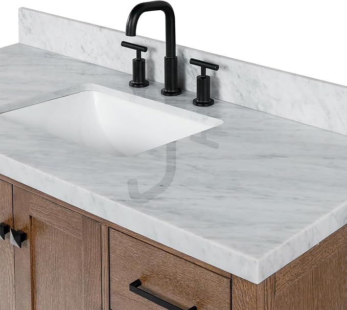 ARIEL Cambridge 49 Inch Single Rectangle Sink Bathroom Vanity - Image 12