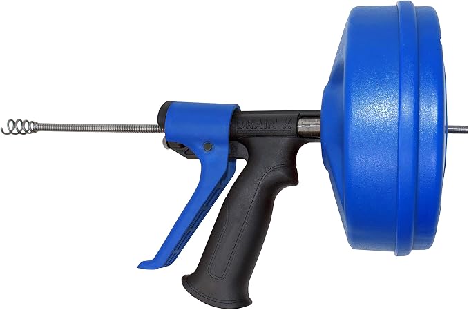 DrainX SPINFEED 35 Foot Snake Drum Auger | Drill Power or Manual Use - Image 3