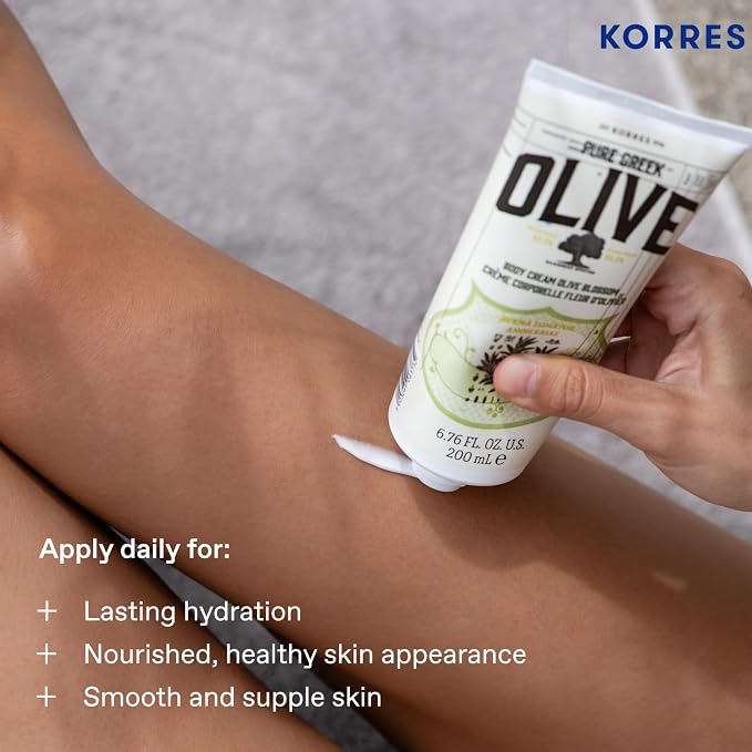 KORRES Olive Body Lotion for Dry Skin Moisturizer Cream - Image 5