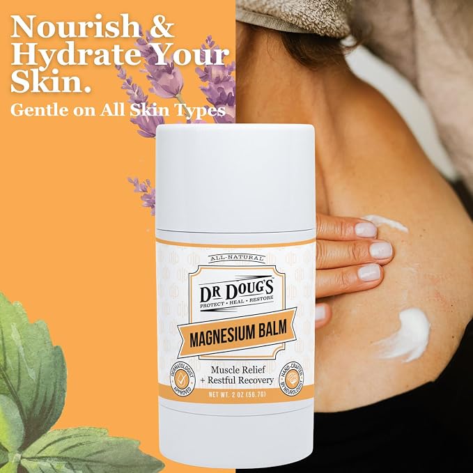 Dr. Doug's Magnesium Balm for Muscle & Nerve Relief – 2 oz Twist-Up Stick | - Image 4