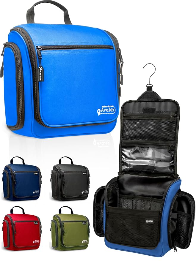Travel Toiletry Bag for Men and Women by AvaJex