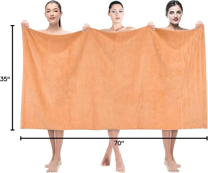American Soft Linen 35x70 Jumbo Large Bath Towels, 600 GSM 100% Cotton Turkish - Image 10