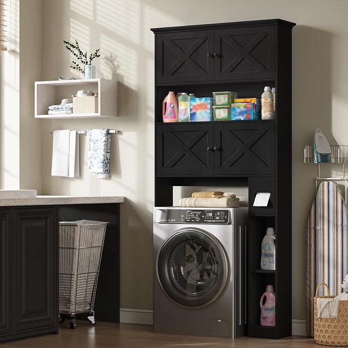 Over The Toilet Storage Cabinet, Farmhouse Storage Cabinet Over Toilet - Image 4