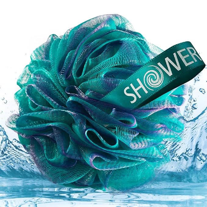SHOWER BOUQUET Loofah Bath-Sponge XL Swirl-Deep-4-Pack // Extra Large 75g Soft - Image 7