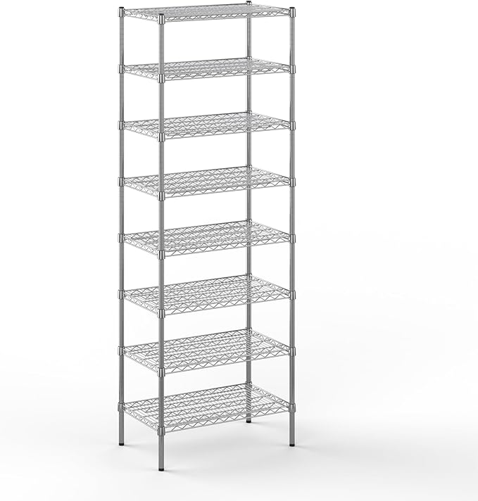 18" Deep x 30" Wide x 86" Height Wire Shelving Kit | 8-Tier | NSF Commercial by Regal+Altair