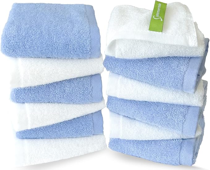 Washcloths 12 Pack 13" x 13" by SUMMERMIA