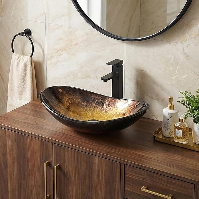 32" White Bathroom Vanity with Marble Texture Top and 4 Drawers, Modern - Image 6