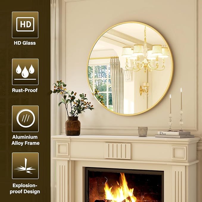 30 Inch Round Mirror - Image 5