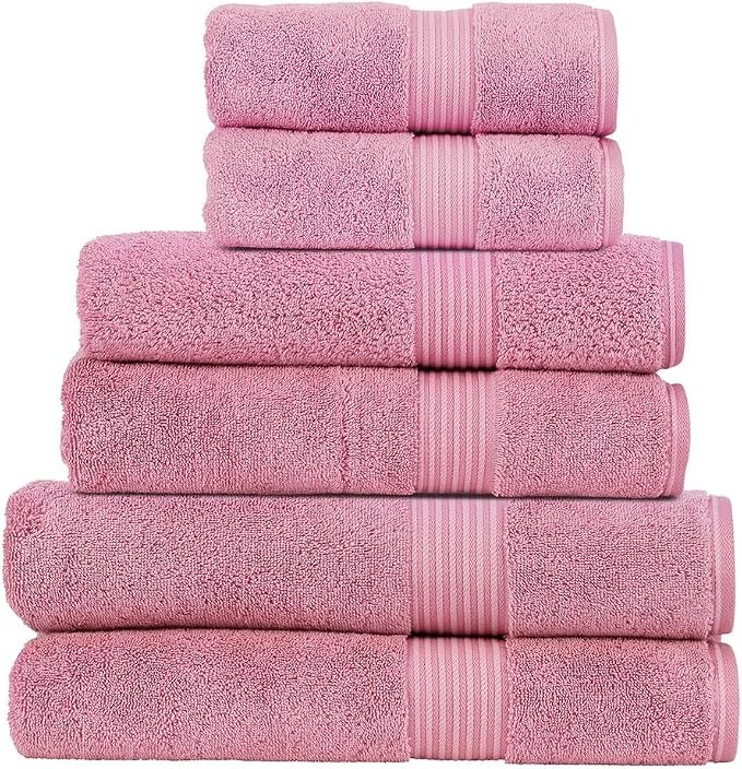 Christy Supreme Hygro Family Towel Set | Blush Pink | 100% Luxury Supima Cotton by Christy