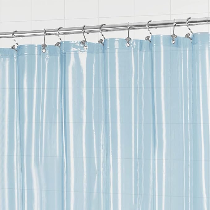 Barossa Design Clear Blue Shower Curtain Liner - Image 3